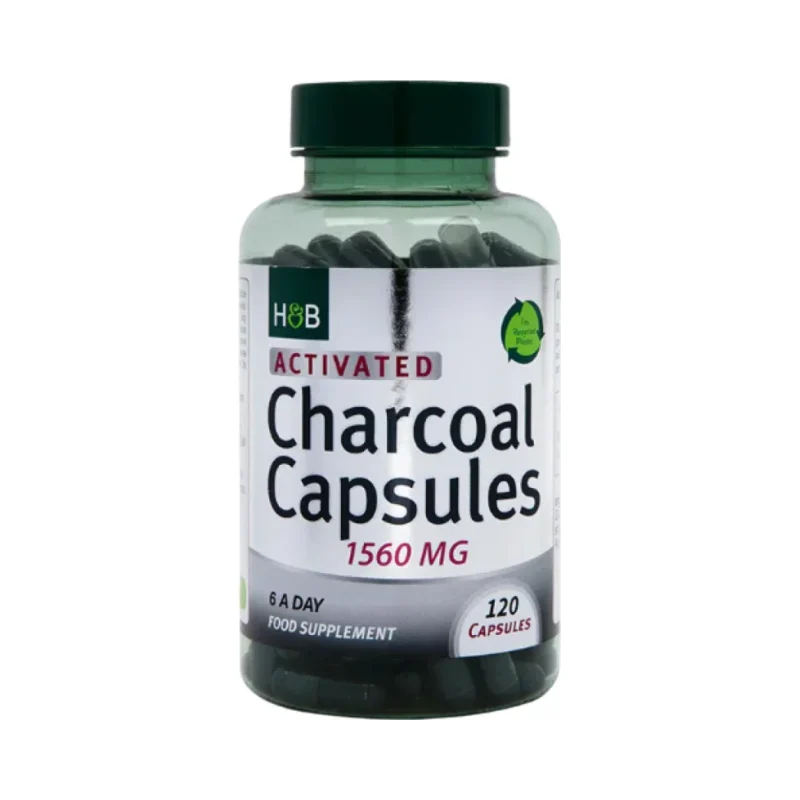 Activated Charcoal 260 mg / 120 капсули, 120 дози - Holland And Barrett