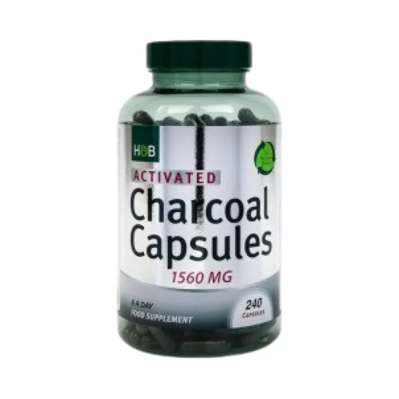 Activated Charcoal 260 mg / 240 капсули, 240 дози - Holland And Barrett