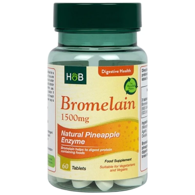 Bromelain 1500 mg / 60 Таблетки, 60 дози