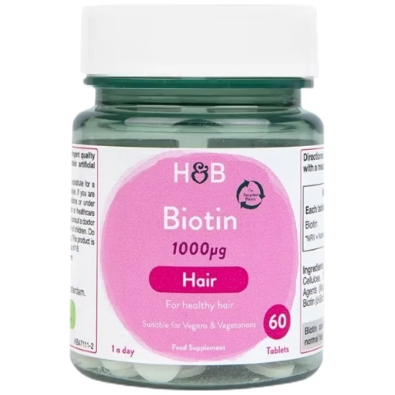 Biotin 1000 mcg / 60 Таблетки, 60 дози