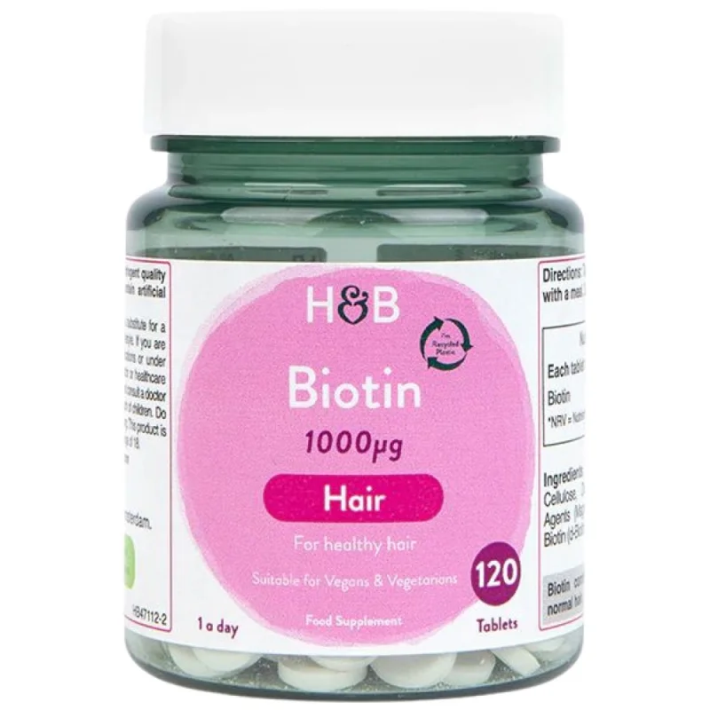 Biotin 1000 mcg / 120 Таблетки, 120 дози