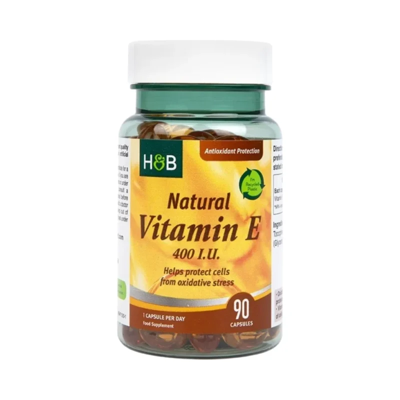 Natural Vitamin E 400 IU / 90 капсули, 90 дози - Holland And Barrett