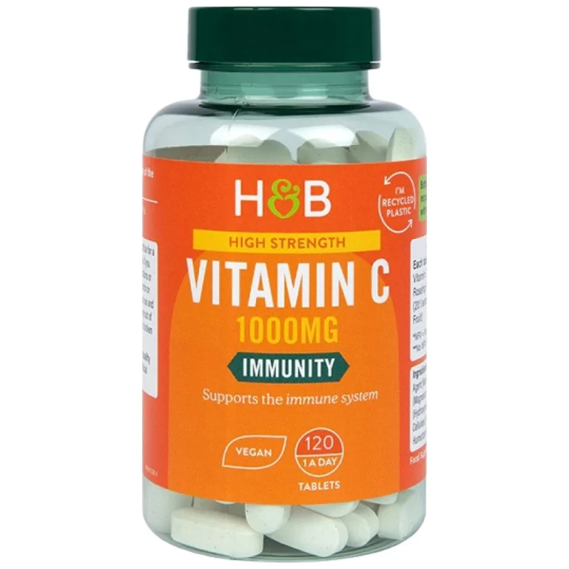 High Strength Vitamin C 1000 mg / 120 Таблетки, 120 дози