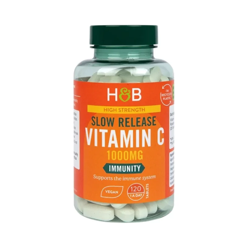 Slow Release Vitamin C 1000 mg / 120 Таблетки, 120 дози - Holland And Barrett