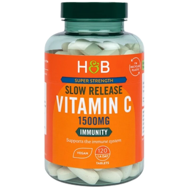 Super Strength Slow Release Vitamin C 1500 mg / 120 Таблетки, 120 дози