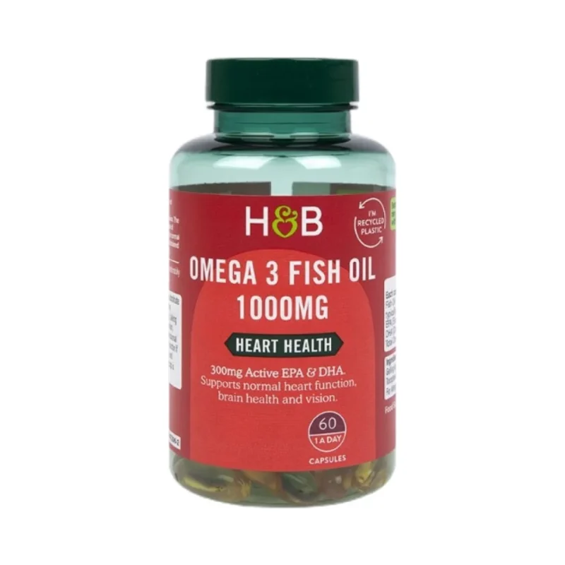 Omega 3 Fish Oil Concentrate 1000 mg / 60 Гел капсули, 60 дози - Holland And Barrett