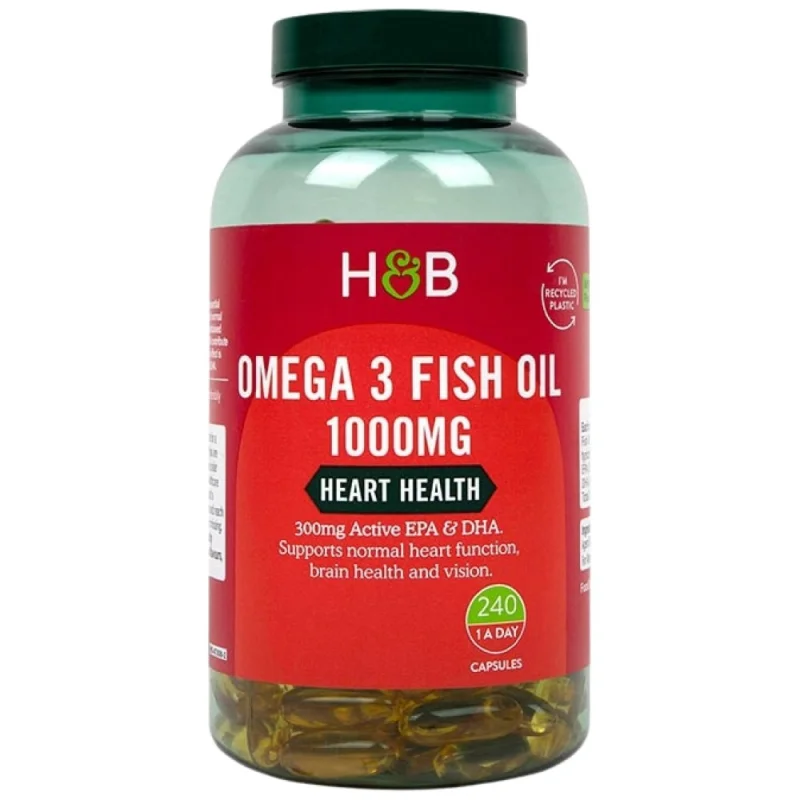 Omega 3 Fish Oil Concentrate 1000 mg / 240 Гел капсули, 240 дози