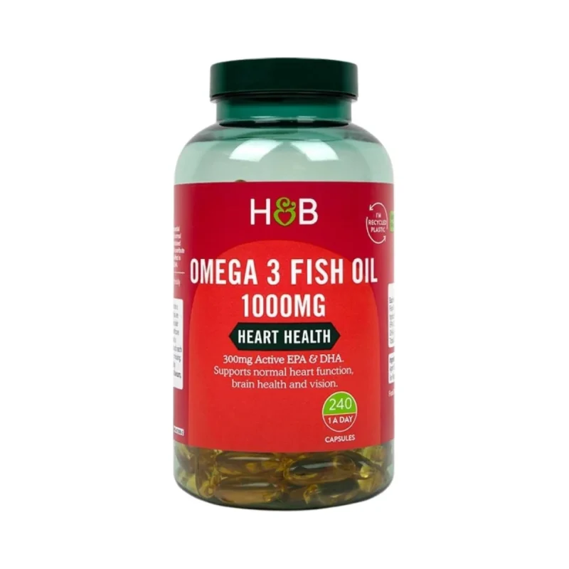 Omega 3 Fish Oil Concentrate 1000 mg / 240 Гел капсули, 240 дози - Holland And Barrett