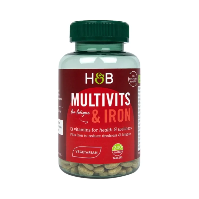Multivits & Iron / 240 Таблетки, 240 дози - Holland And Barrett