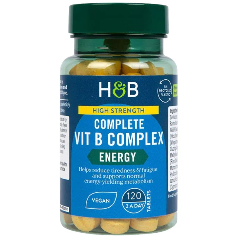 High Strength | Complete Vit B Complex / 120 Таблетки, 60 дози