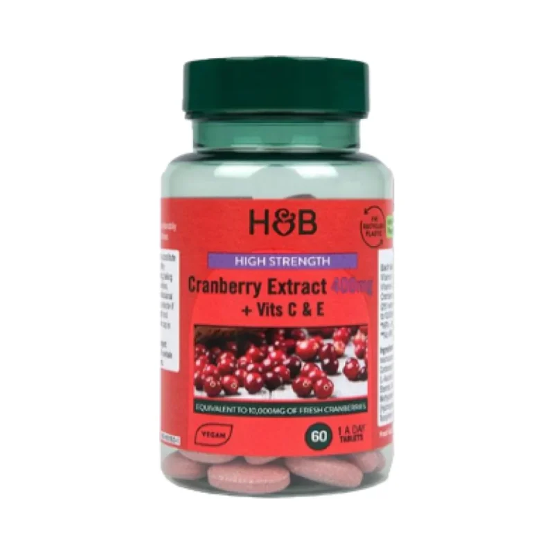 Triple Strength Cranberry Concentrate 400 mg / 60 Таблетки, 60 дози - Holland And Barrett