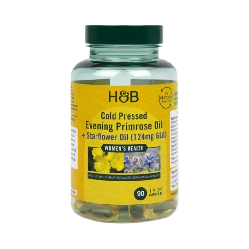 Cold Pressed Evening Primrose Oil + Starflower Oil / 90 Гел капсули, 90 дози - Holland And Barrett