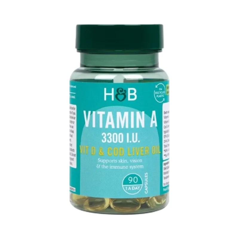 Vitamin A 3300 IU / 90 Гел капсули, 90 дози - Holland And Barrett