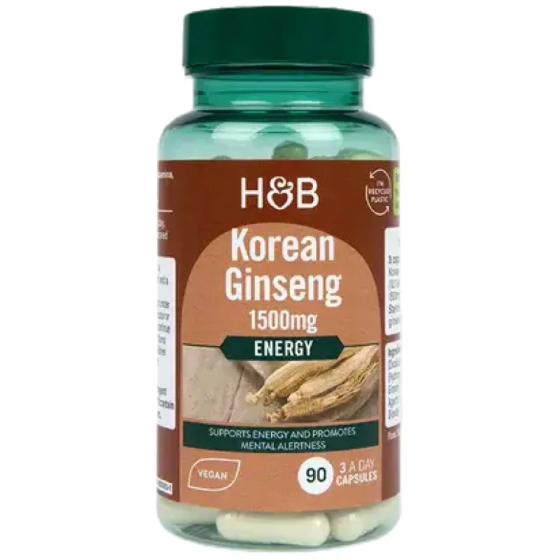 Korean Ginseng 1500 mg / 90 капсули, 30 дози