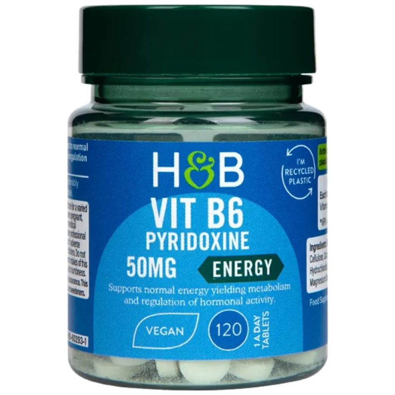 Vitamin B6 / Pyridoxine 50 mg / 120 Таблетки, 120 дози