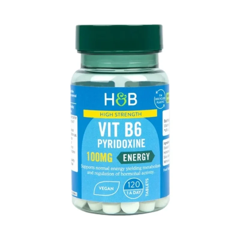 Vitamin B6 / Pyridoxine 100 mg / 120 Таблетки, 120 дози - Holland And Barrett