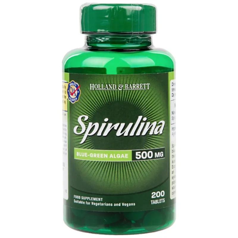 Spirulina 500 mg / 200 Таблетки, 66 дози