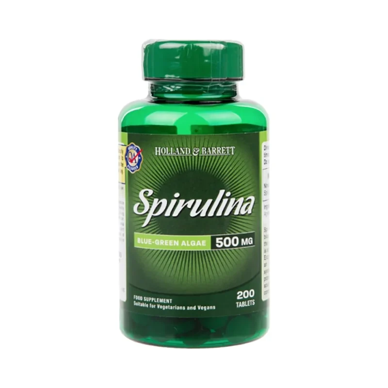 Spirulina 500 mg / 200 Таблетки, 66 дози - Holland And Barrett