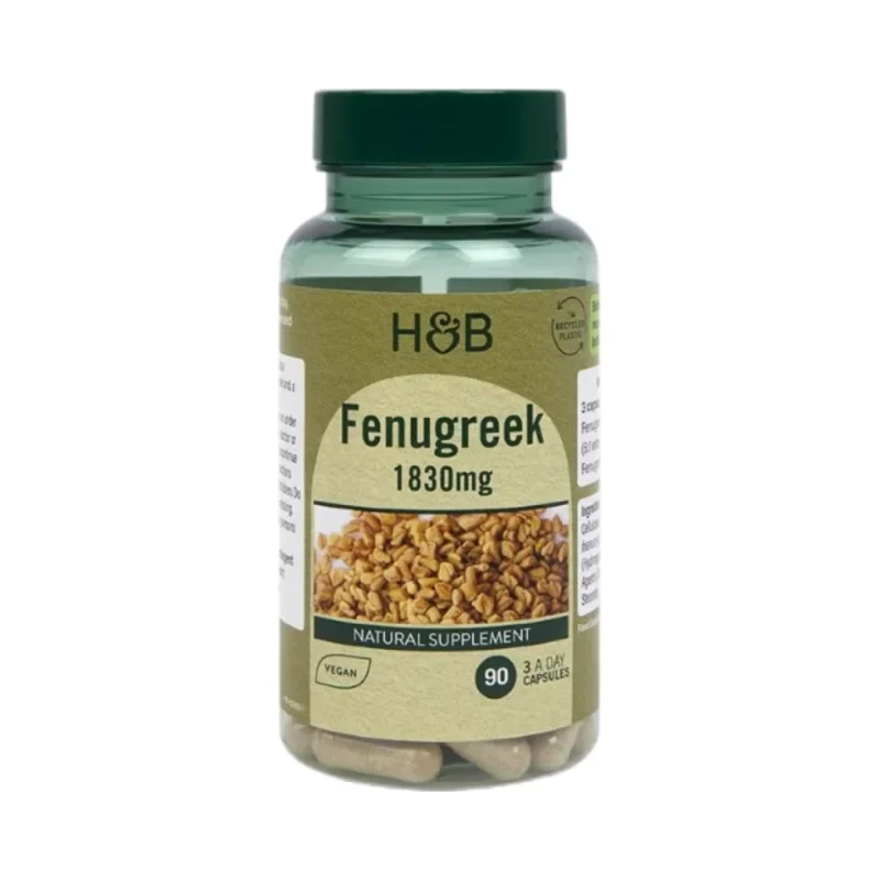 Fenugreek 1830 mg / 90 капсули, 30 дози - Holland And Barrett