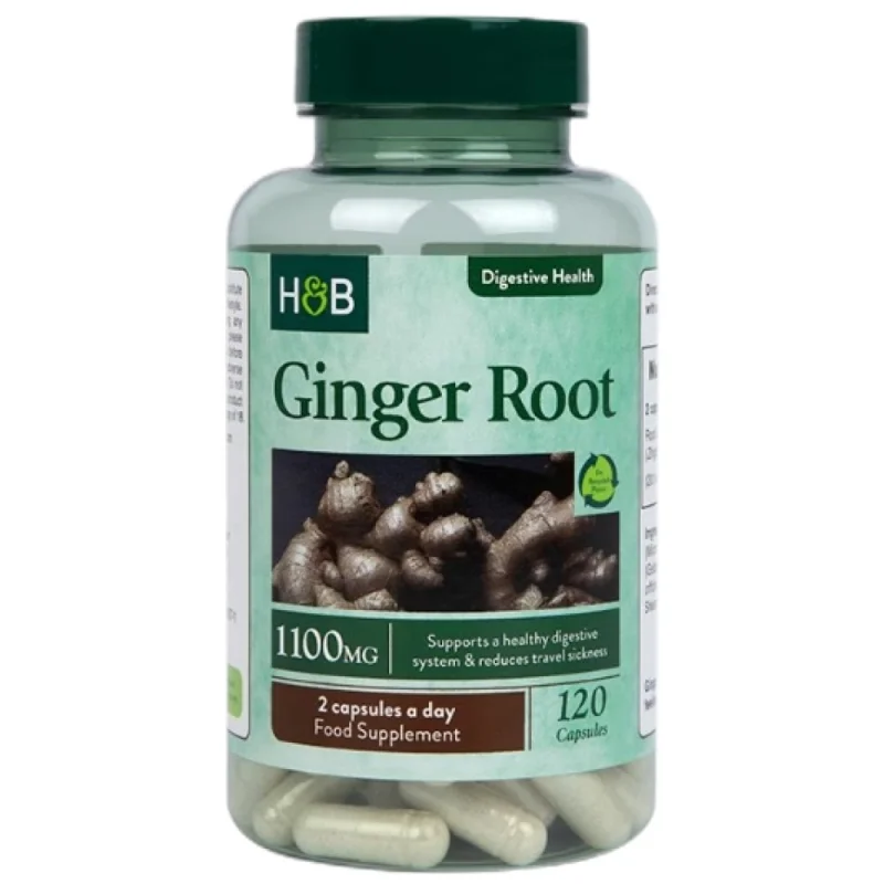 Ginger Root 1100 mg / 120 капсули, 60 дози