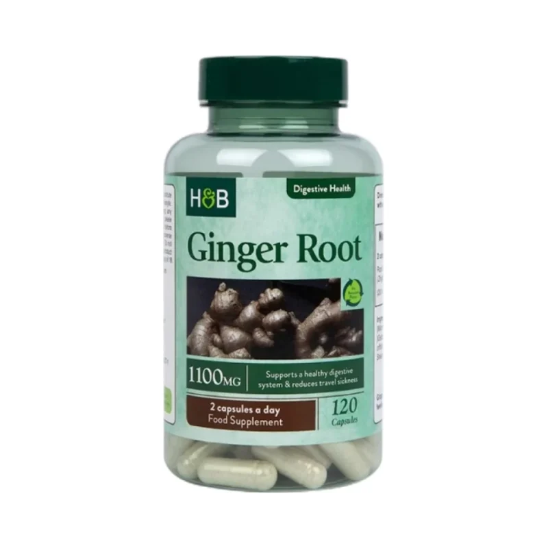 Ginger Root 1100 mg / 120 капсули, 60 дози - Holland And Barrett