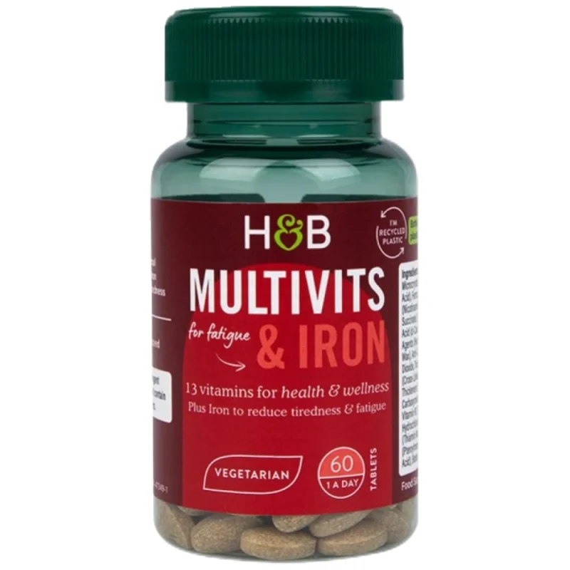 Multivits & Iron / 60 Таблетки, 60 дози
