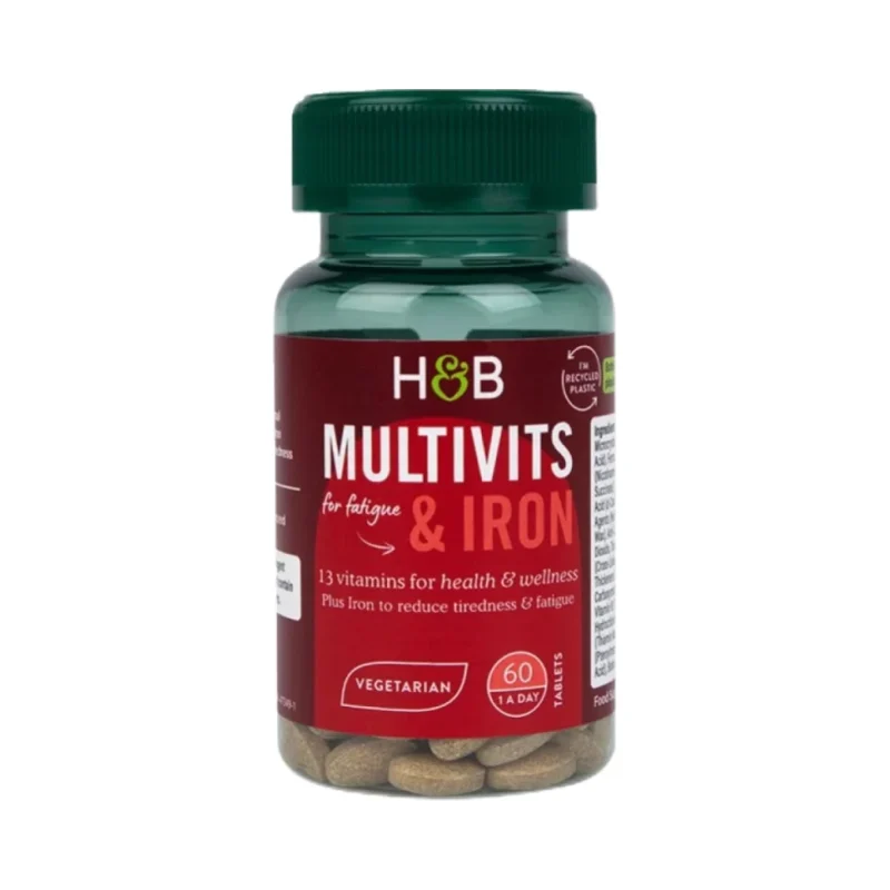 Multivits & Iron / 60 Таблетки, 60 дози - Holland And Barrett