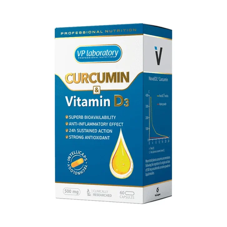 VP Laboratory Curcumin & Vitamin D3 - Куркумин + Витамин D3 - VPLab