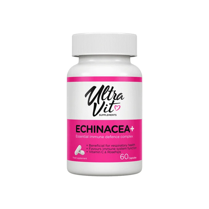 UltraVit Echinacea+ - Ехинацея, Разфасовка 60 caps