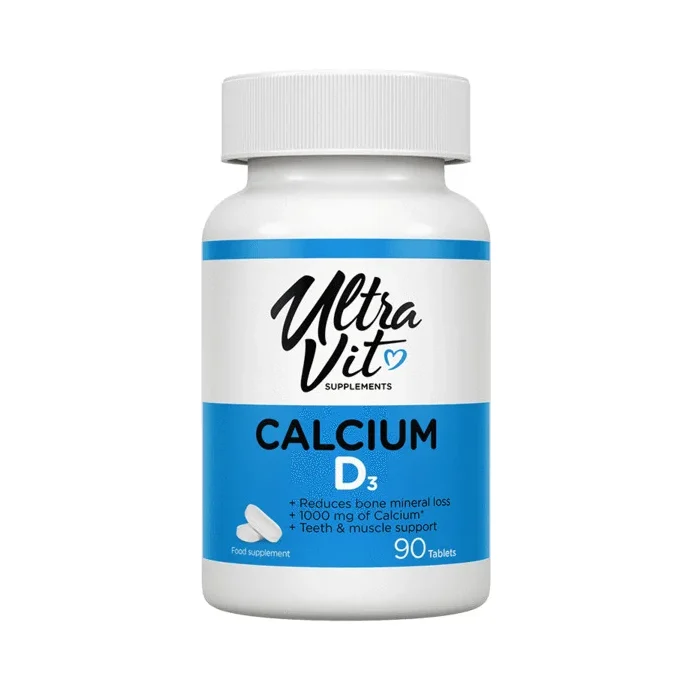UltraVit Calcium D3 - Калций + Витамин D3, Разфасовка 90 tabs - VPLab