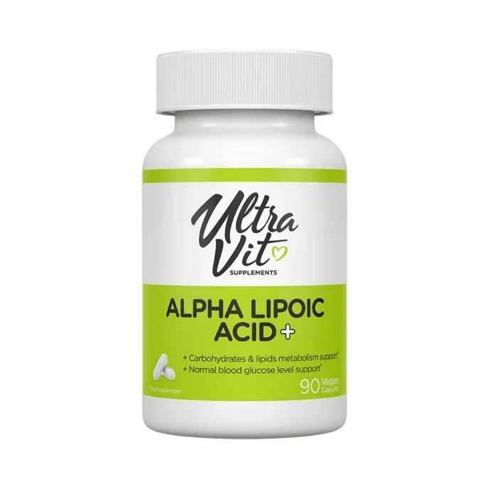 UltraVit Alpha Lipoic Acid+ - Алфа Липоева Киселина, Разфасовка 90 vcaps - VPLab