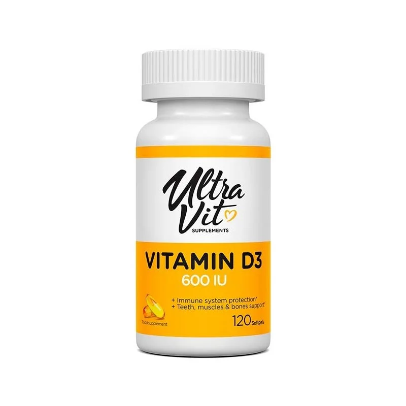 UltraVit Vitamin D3 600IU - Витамин D, Разфасовка 120 sgels