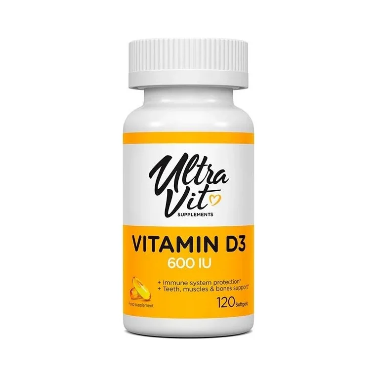 UltraVit Vitamin D3 600IU - Витамин D, Разфасовка 120 sgels - VPLab