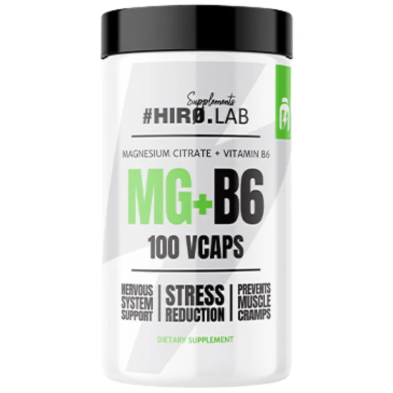 MG + B6 | Magnesium Citrate + B6 / 100 капсули, 100 дози