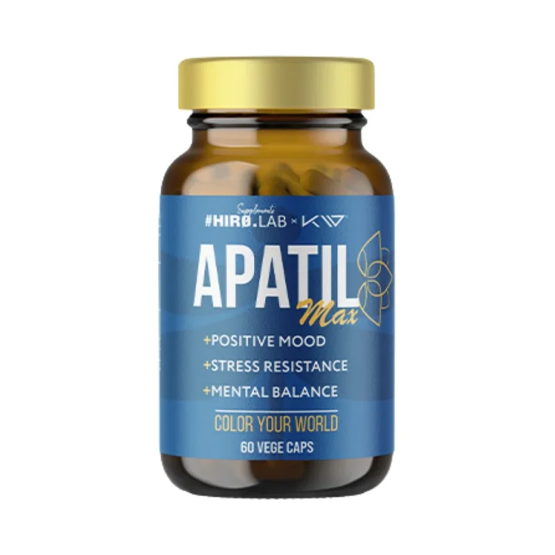 Apatil Max | with Ashwagandha, Saffron & Ginseng / 60 капсули, 30 дози - Hero.Lab