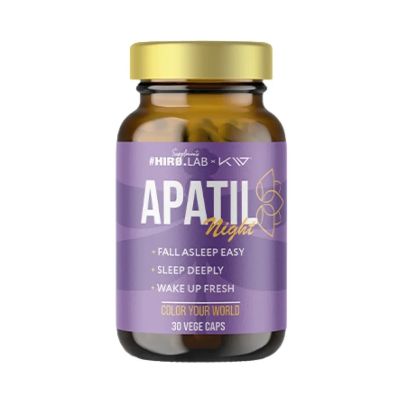 Apatil Night | with L-Theanine, Valerian & Passion Flower / 30 капсули, 30 дози - Hero.Lab