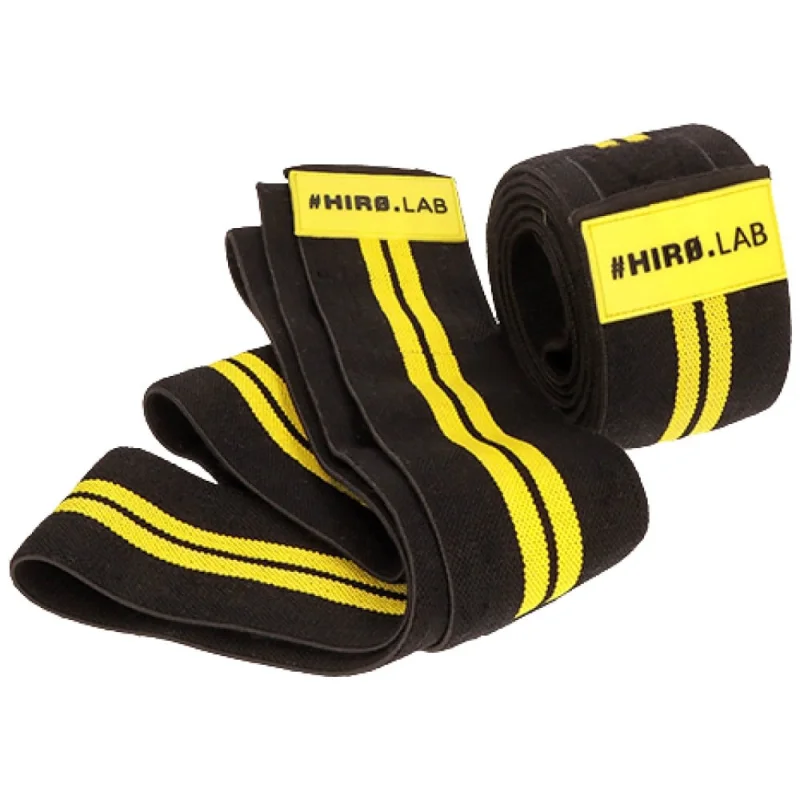 Knee Wrap - Rubber Logo | Black & Yellow