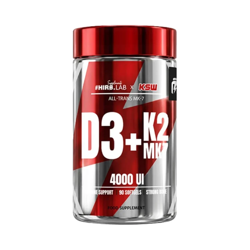KSW Series Vitamin D3 + K2 MK-7 (90 дози) / 90 Гел капсули - Hero.Lab