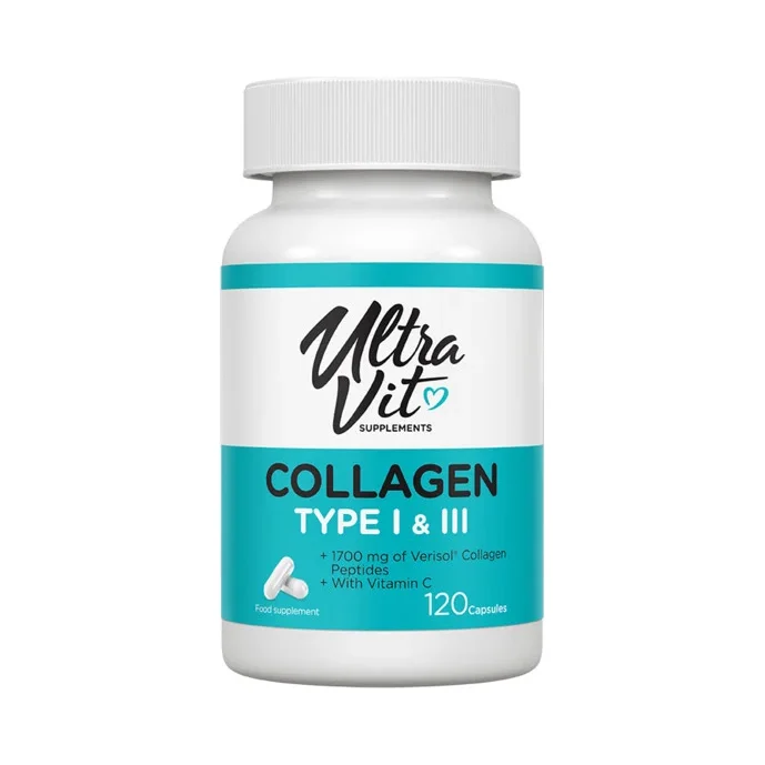 UltraVit Collagen Type I & III - Колаген, Разфасовка 120 caps - VPLab