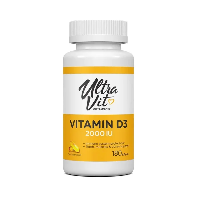 UltraVit Vitamin D3 2000 - Витамин D, Разфасовка 180 sgels - VPLab