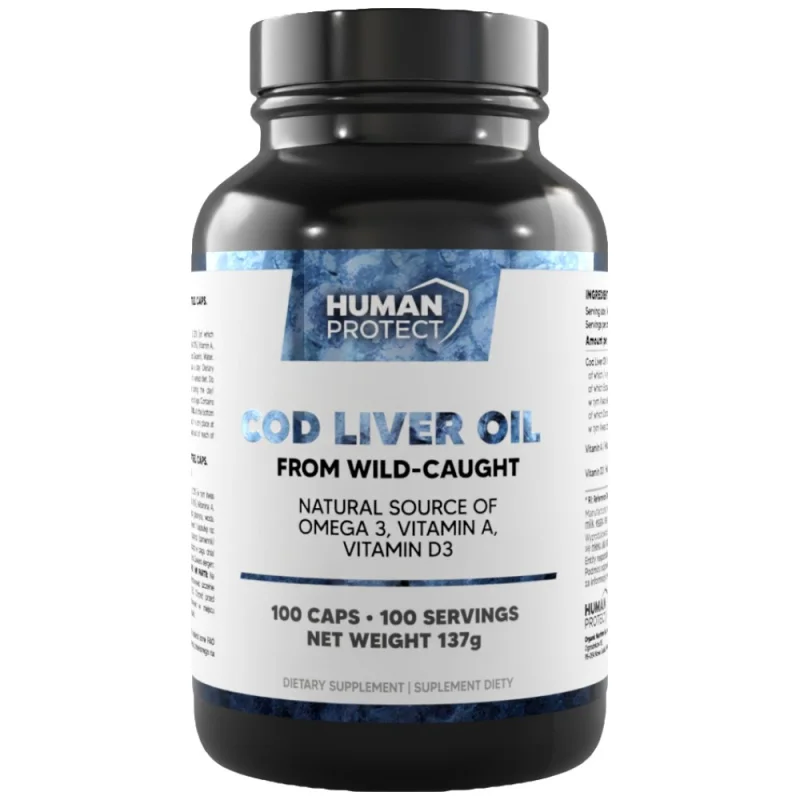 Cod Liver Oil 1000 mg (100 дози) / 100 капсули