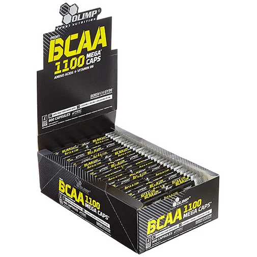 BCAA Mega Caps 1100 mg / 900 Caps (150 дози) / 500g