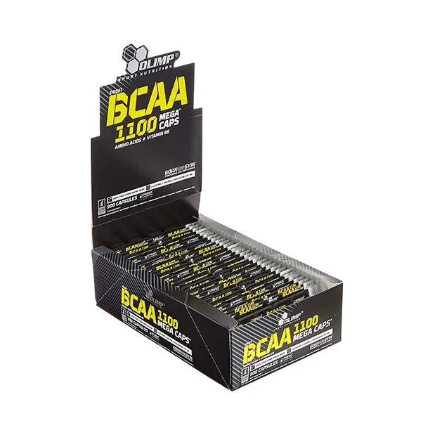 BCAA Mega Caps 1100 mg / 900 Caps (150 дози) / 500g - OLIMP