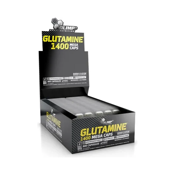 L-Glutamine Mega Caps 1400 mg / 900 Caps / 1000g - OLIMP