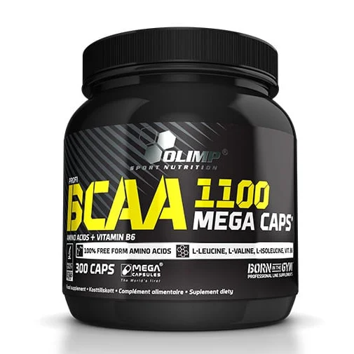 BCAA Mega Caps 1100mg. / 300 Caps. (50 дози) / 300g