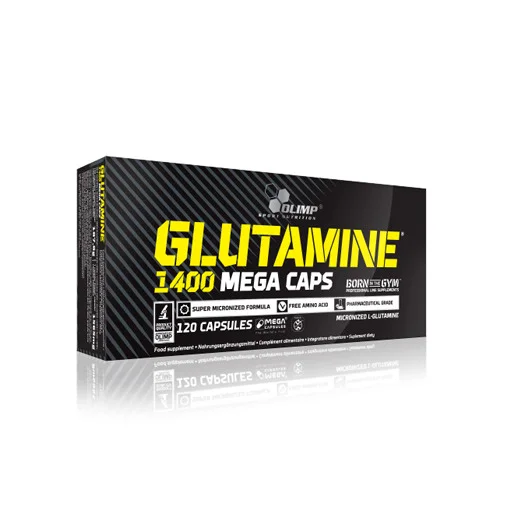 L-Glutamine Mega Caps 1400 mg. / 120 Caps.