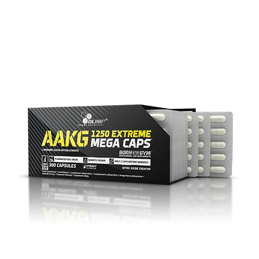AAKG Mega Caps 1250 mg. / 300 Caps.