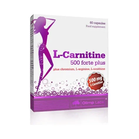 L-Carnitine 500 Forte Plus 60 Caps. (30 дози) - OLIMP