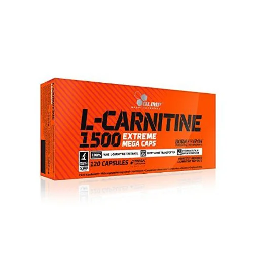 L-Carnitine 1500 Extreme Mega Caps 120 Caps.