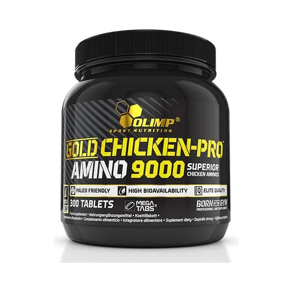 Gold Chicken Pro Amino 9000 / 300 Tabs - OLIMP